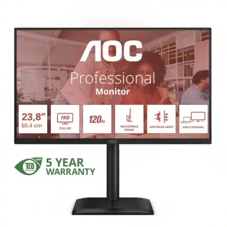 AOC 24E4CV 23,8 inch Full HD 120 Hz monitor – afbeelding 3