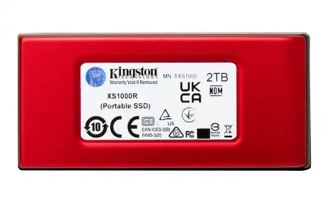 Kingston Technology 2TB XS1000 Red External USB 3.2 Gen 2 Draagbare Solid State Drive – afbeelding 2