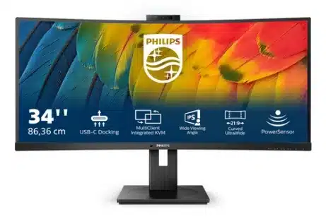 Philips 34B1U5600CH 34 inch UWQHD 100 Hz curved monitor – afbeelding 2