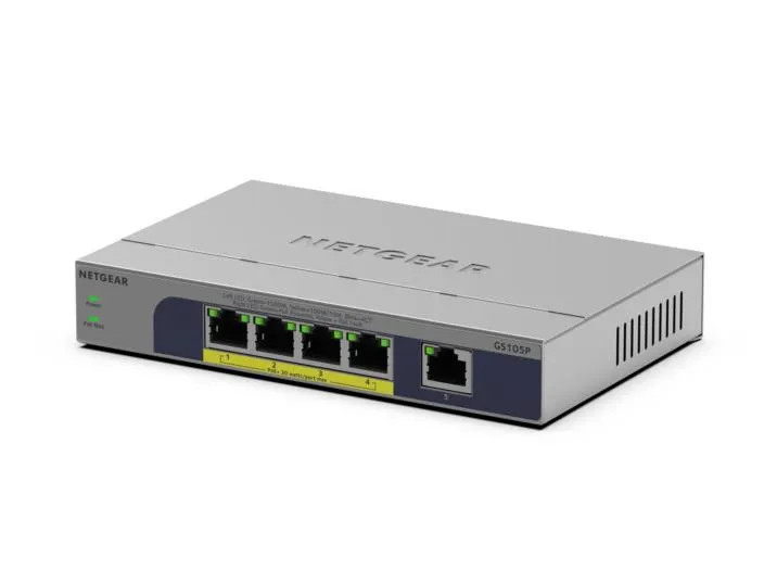 NETGEAR GS105P Unmanaged Gigabit Ethernet (10/100/1000) Power over Ethernet (PoE) – afbeelding 3