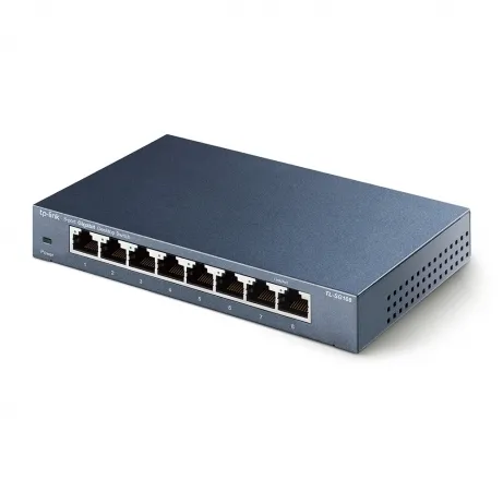 TP-Link TL-SG108 Unmanaged Gigabit Ethernet (10/100/1000) Zwart – afbeelding 2