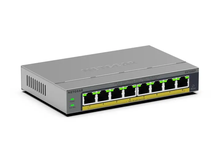 NETGEAR GS108EP Managed L2/L3 Gigabit Ethernet (10/100/1000) Power over Ethernet