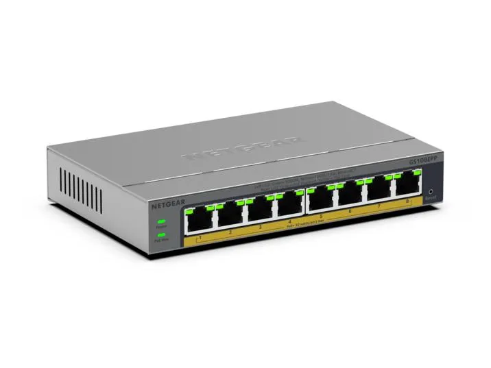 NETGEAR GS108EPP Unmanaged Gigabit Ethernet (10/100/1000) Power over Ethernet (PoE)