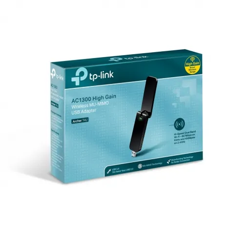 AC1300 Wi-Fi USB Adapter 2T2 R867Mbps at 5GHz + 400Mbps at 2.4GHz 802.11ac/a/b/g/n Beamforming USB 3.0 WPS Button 2 inte – afbeelding 2