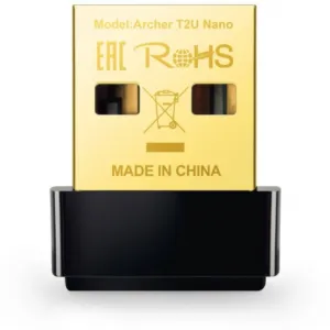 AC600 Nano Wi-Fi USB Adapter 433Mbps at5GHz + 200Mbps at 2.4GHz USB 2.0