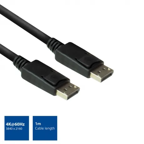 ACT 1 meter DisplayPort kabel male - male – afbeelding 3
