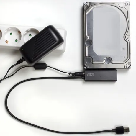 ACT 2,5 inch en 3,5 inch SATA HDD SSD naar USB 3.2 Gen1 adapterkabel – afbeelding 4