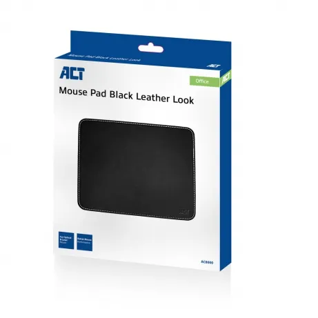 ACT Mouse Pad Black leather look – afbeelding 2