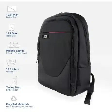 ACT Suburb rugzak voor laptops tot 15,6 inch – afbeelding 2