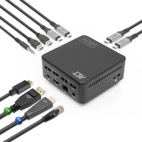 ACT Universeel USB-C Dockingstation 4K – afbeelding 2