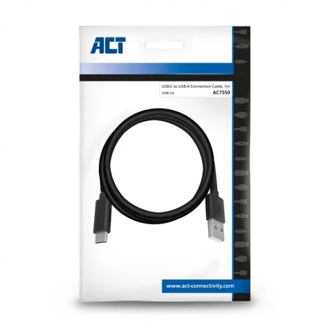 ACT USB 2.0 aansluitkabel cable C male - A male 1 meter – afbeelding 3