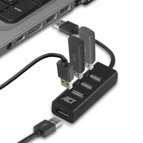 ACT USB 2.0 Hub mini 4 port – afbeelding 3