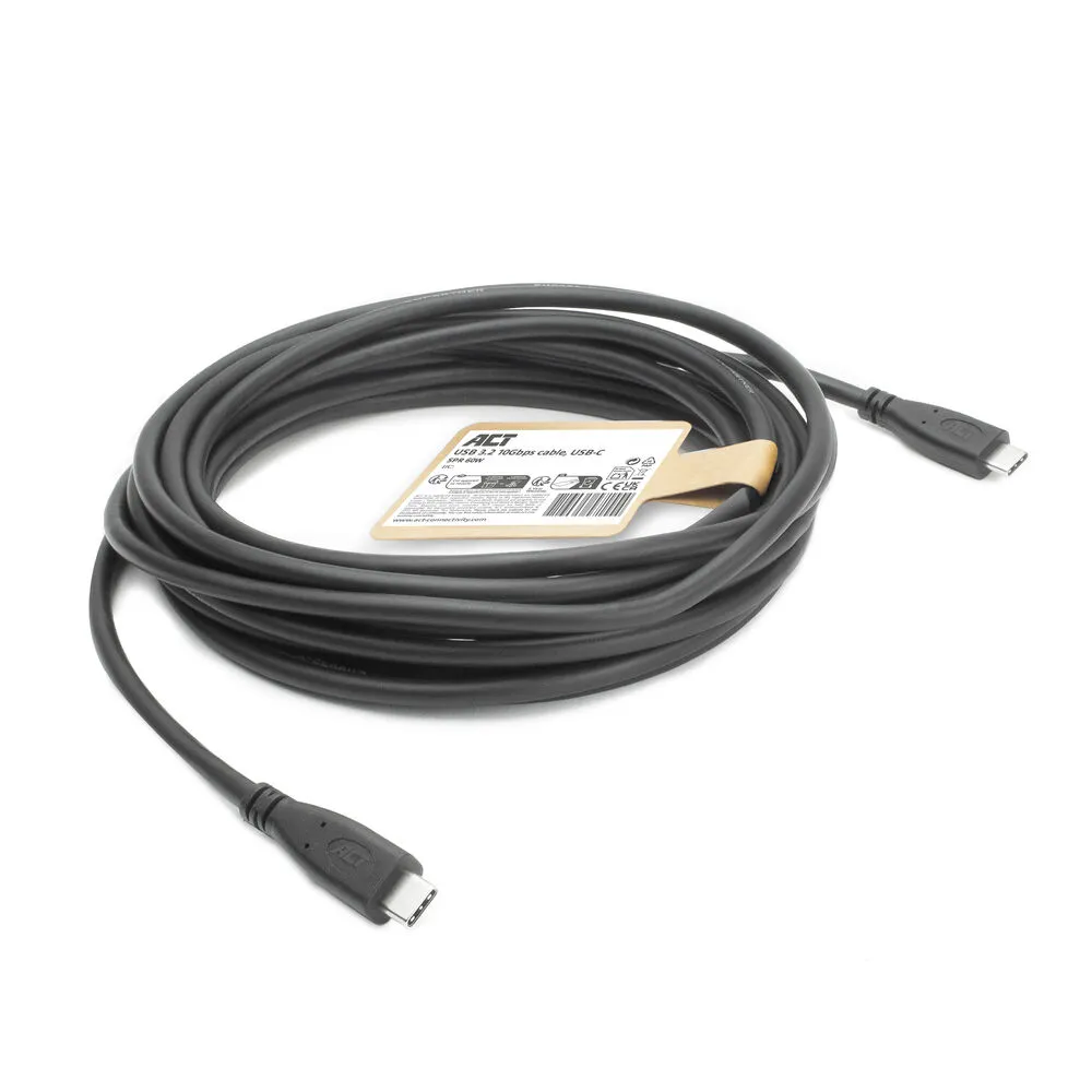 ACT USB 3.0 10Gbps 60W USB Type-C kabel – afbeelding 4