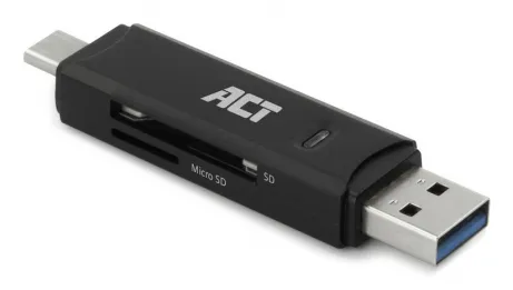 ACT USB 3.1 Gen1 (USB 3.0) Card Reader SD and Micro SD