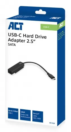 ACT USB 3.2 Gen1 USB-C to 2.5" SATA Adapter Cable for SSD/HDD