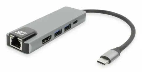 ACT USB-C 4K docking station for 1 HDMI monitor – afbeelding 2