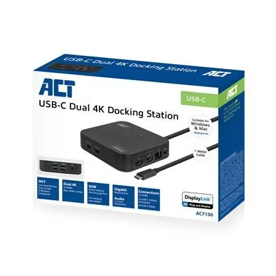 ACT USB-C Docking Station 4K – afbeelding 3
