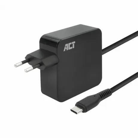 ACT USB-C laptop wall charger 65W with Power Delivery profiles