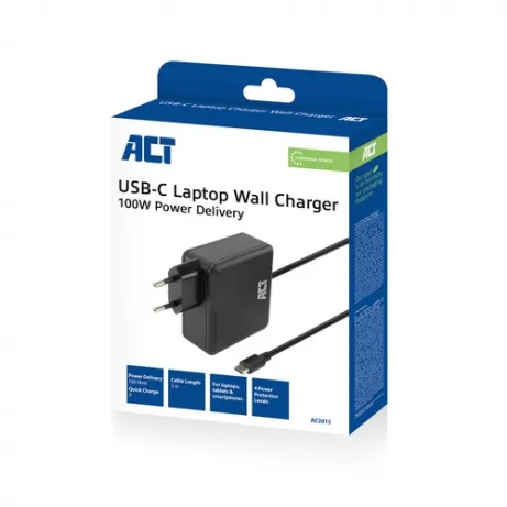 ACT USB-C laptoplader 100W met Power Delivery-profielen – afbeelding 2