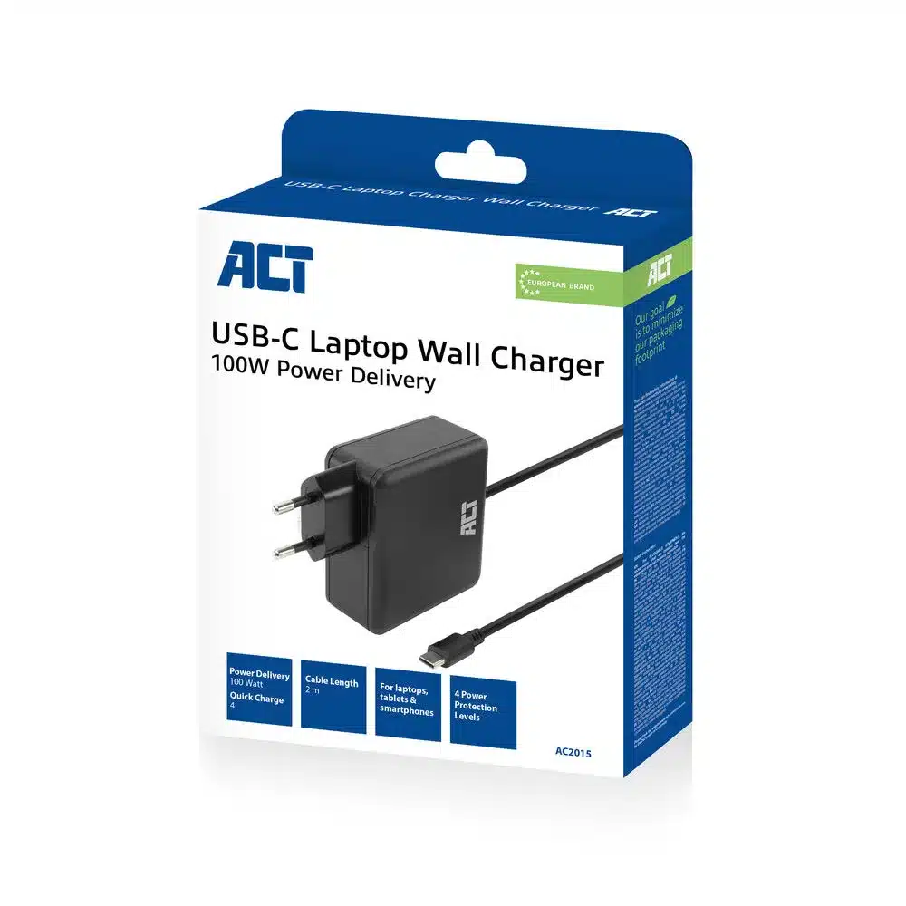 ACT USB-C laptoplader 100W met Power Delivery-profielen – afbeelding 4