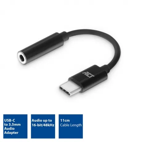 ACT USB-C naar 3,5mm jack audio adapter – afbeelding 2