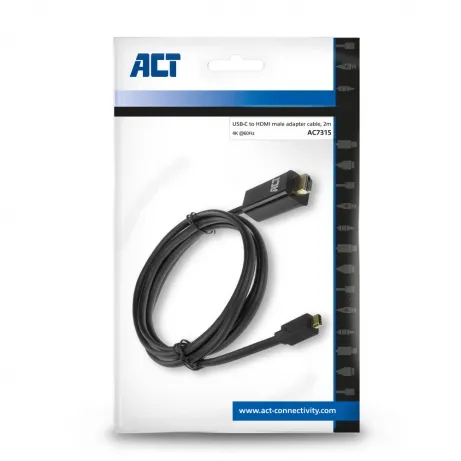 ACT USB-C naar HDMI male aansluitkabel 4K – afbeelding 4