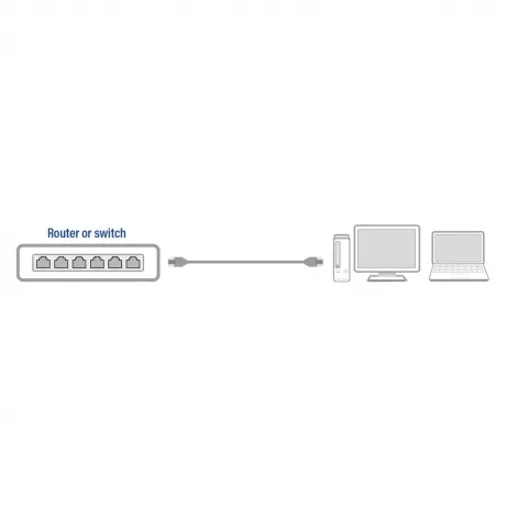 ACT Zwart 10,0 meter U/UTP CAT6 patchkabel met RJ45 connectoren – afbeelding 3