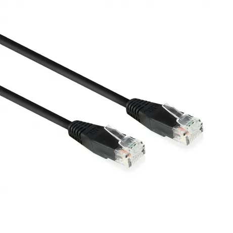 ACT Zwart 2,0 meter U/UTP CAT6 patchkabel met RJ45 connectoren
