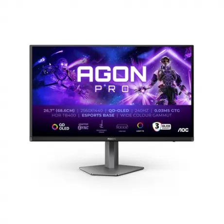 AOC AG276QZD2 26,7 inch QHD 240 Hz gaming monitor – afbeelding 2