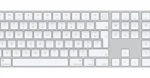 APPLE Magic Keyboard with Touch ID and Numeric Keypad for Mac models with Apple silicon - French - White Keys