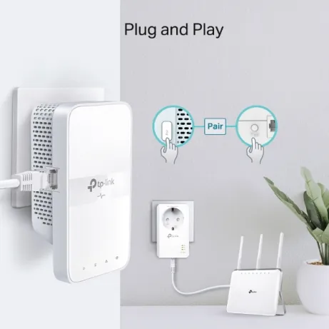 AV1000 Gigabit Powerline AC1200 WiFi Kit TL-WPA7617 KIT(FR) – afbeelding 4