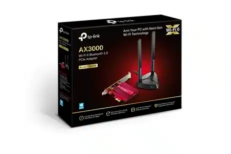 AX3000 Wi-Fi 6 Bluetooth 5.0 PCI Express Adapter 2402Mbps at 5 GHz + 574Mbps at2.4 GHz Include High Gain Antennas withEx – afbeelding 3