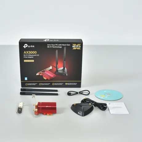 AX3000 Wi-Fi 6 Bluetooth 5.0 PCI Express Adapter 2402Mbps at 5 GHz + 574Mbps at2.4 GHz Include High Gain Antennas withEx – afbeelding 4
