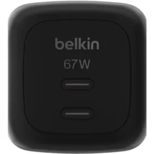 Belkin 67W dual USB-C wall charger zwart