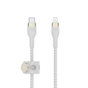 BELKIN Boost Charge USB-C to LTG Braided Silicon 3M White