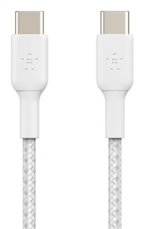BELKIN Braided C-C 2.0 1M WHT