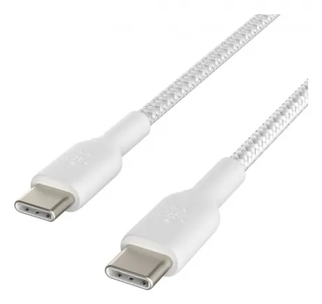 BELKIN Braided C-C 2.0 1M WHT