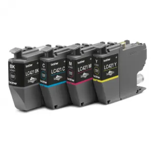 BROTHER 4-pack of Black Cyan Magenta and Yellow 200-page standard capacity ink cartridges for DCP-J1050DW MFC-J1010DW an