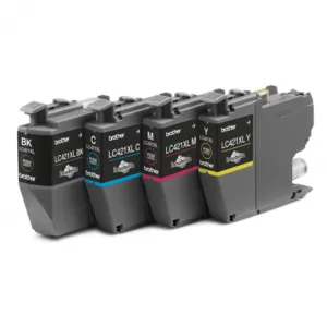 BROTHER 4-pack of Black Cyan Magenta and Yellow 500-page high capacity ink cartridges for DCP-J1050DW MFC-J1010DW and DC