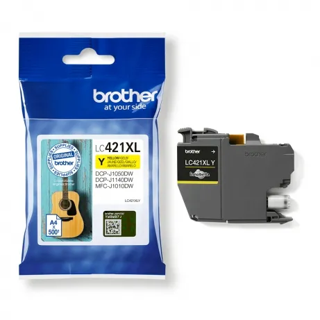 BROTHER 500-page high capacity Yellow ink cartridge for DCP-J1050DW MFC-J1010DW and DCP-J1140DW – afbeelding 2