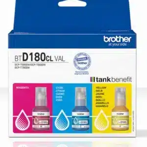 BROTHER CMY value pack ink 3 bottles yield up to 5.000 pages each