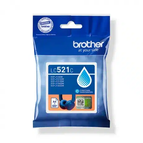 BROTHER Cyan ink cartridge yield up to 500 pages