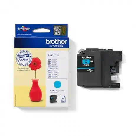 BROTHER LC-121 inktcartridge cyaan standard capacity 300 paginas 1-pack – afbeelding 4