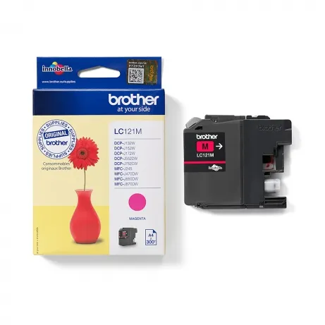 BROTHER LC-121 inktcartridge magenta standard capacity 300 paginas 1-pack – afbeelding 4