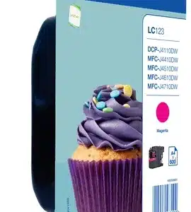 BROTHER LC-123 inktcartridge magenta high capacity 600 pagina s 1-pack blister zonder alarm
