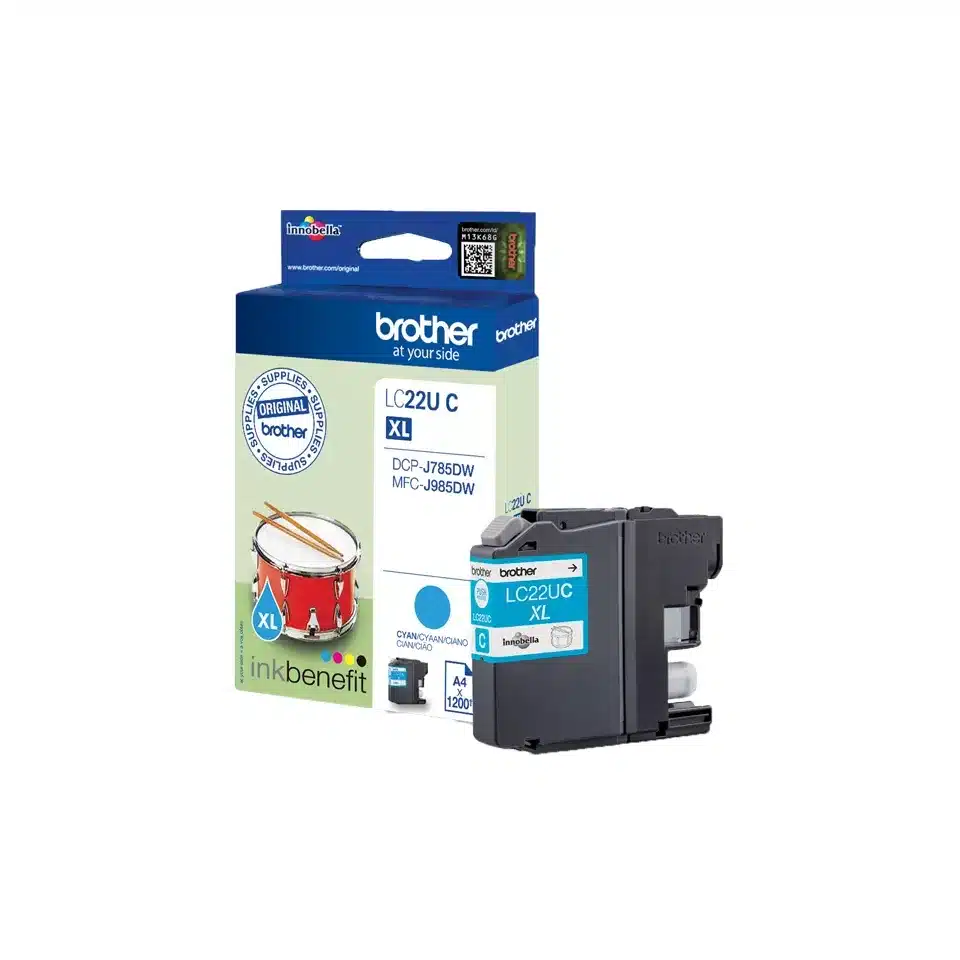 Brother LC-22UC inktcartridge cyaan – afbeelding 4