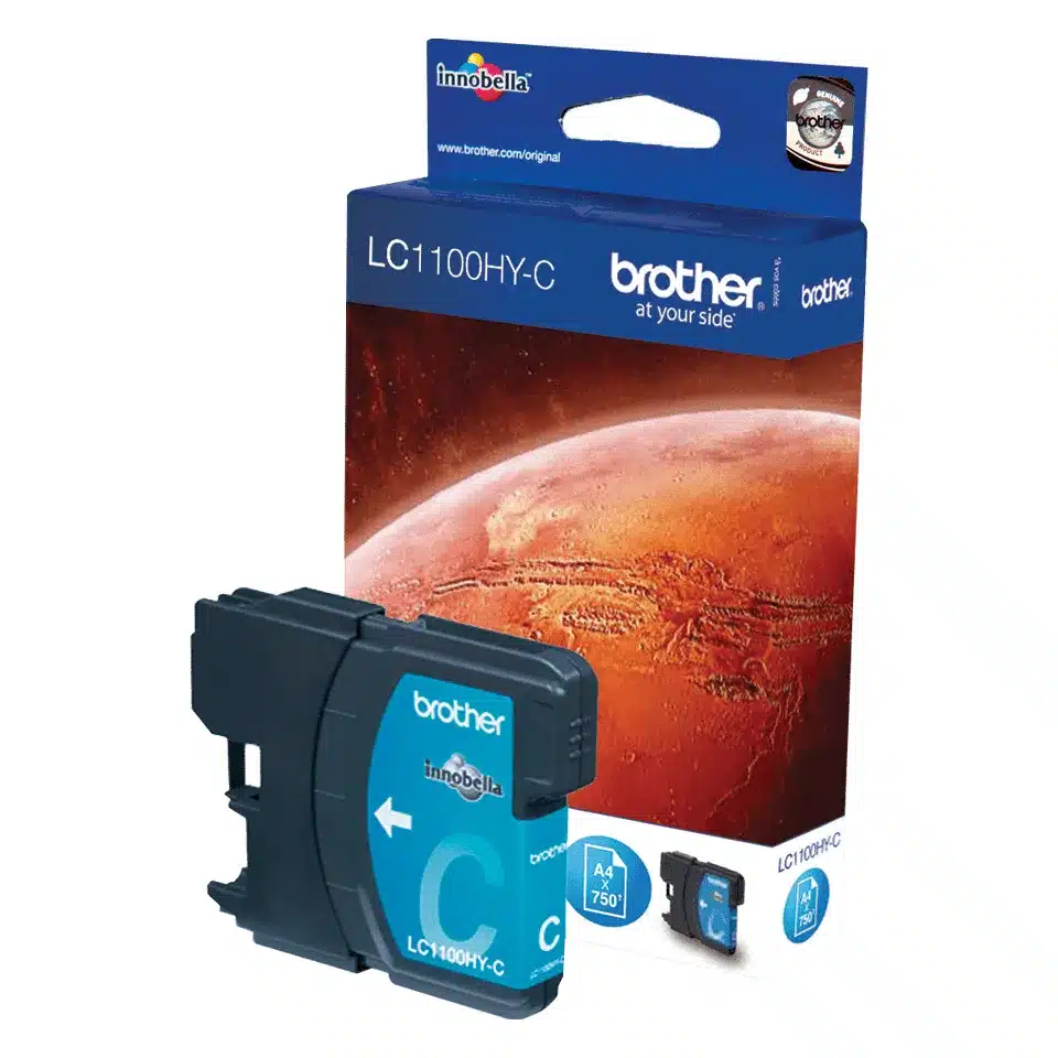 Brother LC1100HYC inktcartridge Cyaan – afbeelding 3