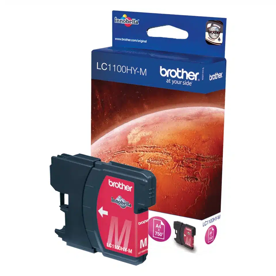 Brother LC1100HYM inktcartridge Hoog (XL) rendement Magenta – afbeelding 2
