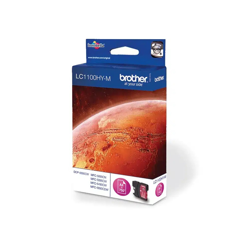 Brother LC1100HYM inktcartridge Hoog (XL) rendement Magenta – afbeelding 3
