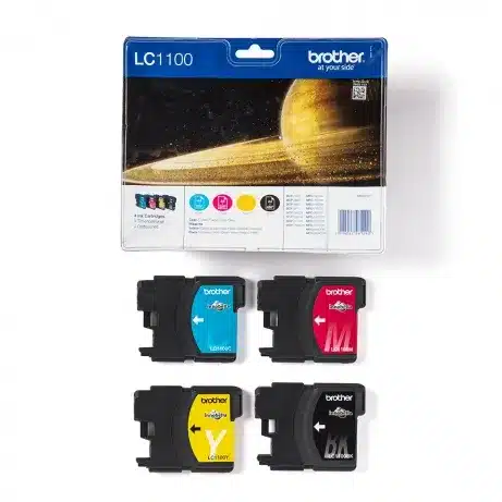 Brother LC1100VALBP inktcartridge pakket cyaan / magenta / geel / zwart – afbeelding 3